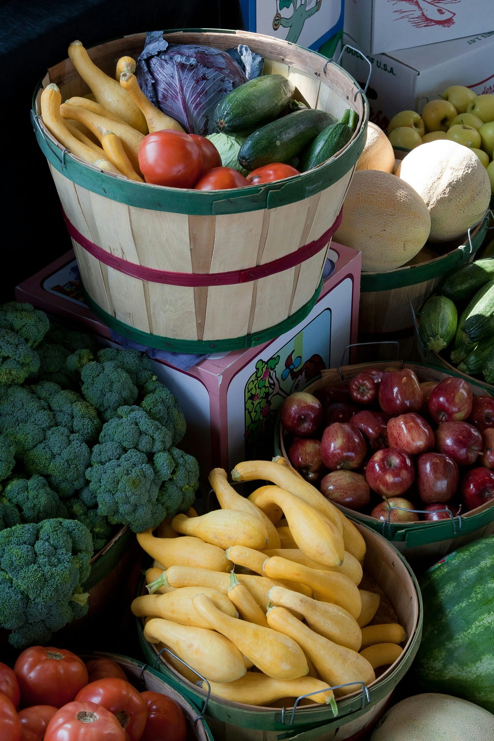 Fresh fruits and vegetables